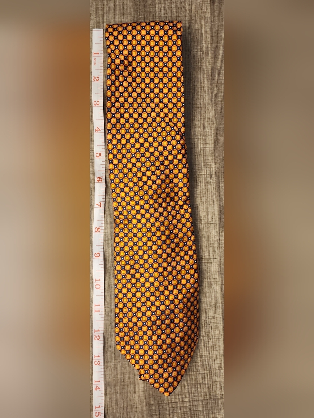 Nautica Men's Geometric Orange Dress Tie